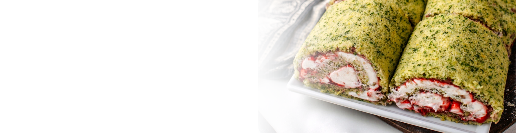 spinach & strawberry roll