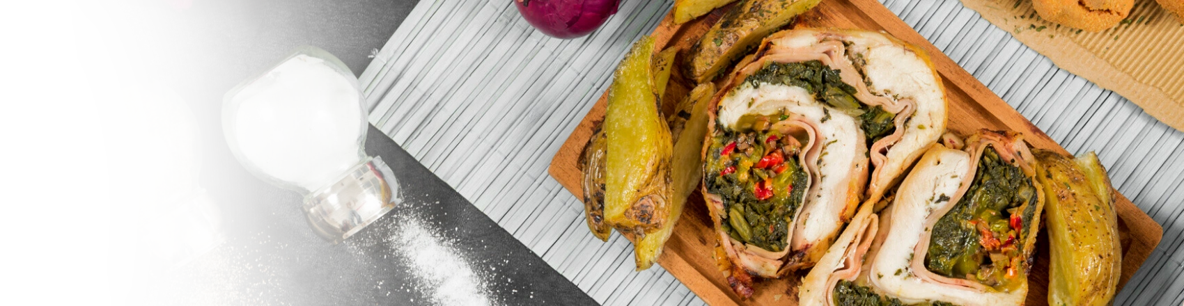 Chicken and spinach roll
