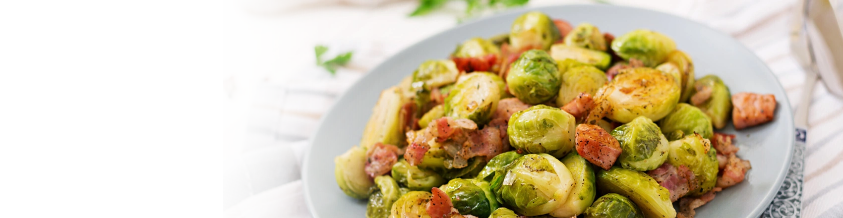 Crispy Bacon Brussels salad