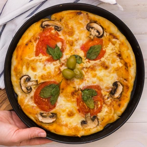 Easy Skillet Tortilla Pizza