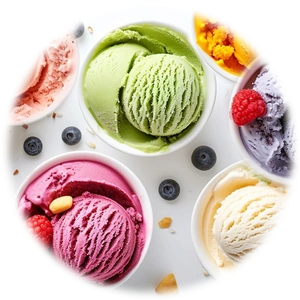Fruity ice cream